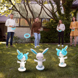 NNETM Easter Bunny Ring Toss Game Set for Outdoor Parties