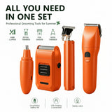 Men's Cordless Hair Clipper & Trimmer Grooming Kit with Nose Trimmer & Shaver