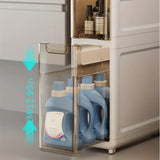 Maximize Your Bathroom Space with our Waterproof Trolley Storage Rack