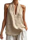 Women's Off-Shoulder Halter Top