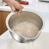 NNETM Colander Drain Stainless Steel Basket for Kitchen