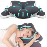 NNETM Ergonomic Butterfly Neck Pillow – C-Shaped Dual-Height Support Pillow for Travel & Sleep