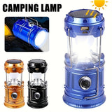NNETM Multi-Functional Solar Handheld Camping Light LED Flashlight