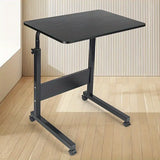 NNETM Black Lift Table Desk with Pulley to Adjust Height