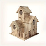 NNETM Lovely Bird's Nest - Villa Style Wooden Birdhouse