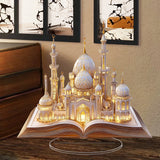 NNETM 2D Flat Acrylic Mosque Desktop Tabletop Decoration