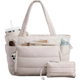 Quilted Large Capacity Tote Bag