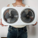 NNETM Dual Head Portable USB Table Fan