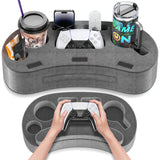 Ergonomic Game Controller Holder with Cup Holder – Black