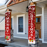 2D Christmas Door Banner Festive Front Porch Sign