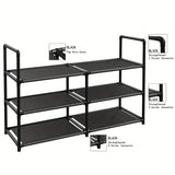 NNETM Keep your entryway tidy and stylish with our 3-Tier Shoe Rack