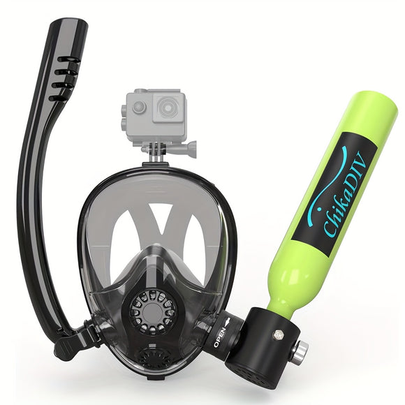 NNETM Diving Set with 0.5L Tank and Camera Mount