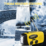 NNETM Emergency Hand Crank Radio with Power Bank Phone Charger