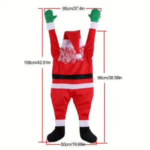 NNETM The Jolly Ascent: Santa Claus Climbing Christmas Cheer