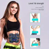 NNETM Rechargeable Remote Control Abdominal Muscle Toner, Muscle Trainer, Body Muscle Stimulator EMS Massager- Tone Your Abs, Hips, And Buttocks At Home