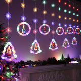 NNETM Starry Splendor: Festive Christmas Curtain Lights