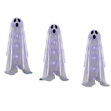 NNETM Halloween Garden Lights Solar Ghost LED Decor Set