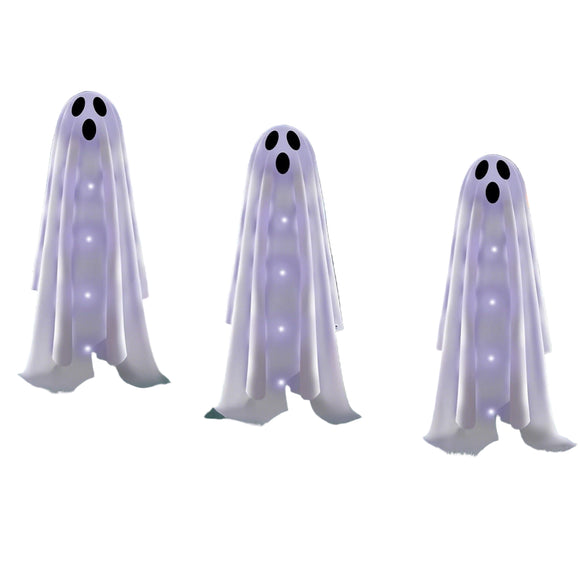 NNETM Halloween Ghost Solar Garden Lights (3pcs)