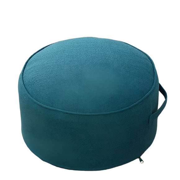 NNETM Thicken Linen Round Pouf Ottoman