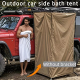NNETM Portable Car Shower Tent Khaki Camping Changing Room
