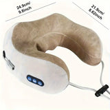 NNETM Soothing Heat Therapy Neck Massager - U-Shaped Pillow