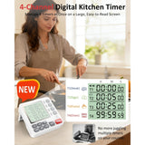 NNETM 4-Channel Digital Cooking & Study Timer