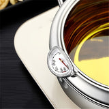NNETM Tempura Stainless Steel Fryer Pot with Thermometer