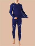 NNETM Men's Fleece Thermal Underwear Set Winter Base Layer