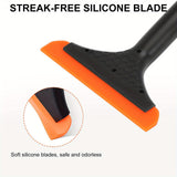 5-Inch Mini Silicone Squeegee – Small Rubber Water Blade for Car Windshields, Shower Glass, Windows & Mirrors