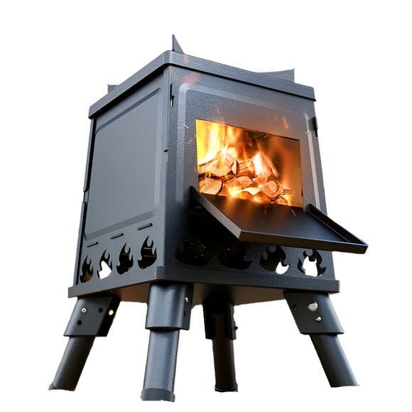 NNETM Portable Folding Fire Pit Stove Outdoor Camping Oven