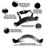 NNETM Arm Blaster for Biceps & Triceps - 24" Curl Support Board with Adjustable Belt(Black)
