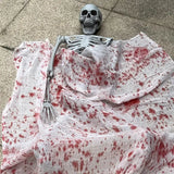 NNETM Faux Skeleton Sculpture: Spooky Halloween Decor