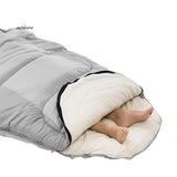 NNETM Thicken Warm Lightweight Sleeping Bag With Storage Bag - Cloudy Grey