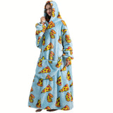 NNETM Oversized Fleece Blanket Hoodie with Sleeves