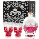 NNETM 2-Piece Skull Decanter Set - 750ml Crystal Wine Decanter