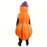 NNETM Inflatable Pumpkin Costume with Hat & Expressive Face