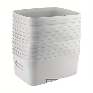 NNETM 10pcs Set Plastic Storage Baskets with Handles
