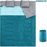 NNETM Double Sleeping Bag with Pillow (XL Queen)
