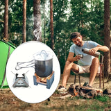 NNETM Zinc Alloy Folding Camp Stove for Outdoor Cooking (2pcs)