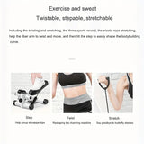 NNETM Mini Exercise Stepper with Resistance Band and Calories Counter