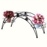 NNETM Arched Iron Plant Stand Flower Pot Holder