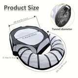NNETM Small Animal Playpen with Tunnel