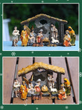 NNETM Divine Nativity: 12-Piece Realistic Christmas Figurine Set