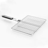 NNETM Foldable BBQ Grill Basket for Fish, Shrimp, Vegetables