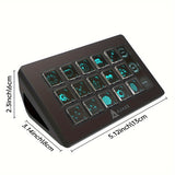 NNETM 15-Key Stream Controller Programmable Macro Keyboard Console