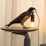 NNETM 1pc Gothic LED USB Crow Lamp - With Antique Metal Claw