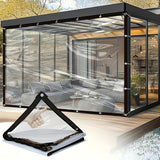 NNETM Transparent PVC Waterproof Tarpaulin for Outdoor Protection