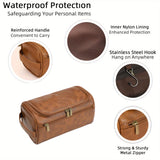 NNETM Men's Large Capacity Toiletry Bag  – Zipper Closure with Top Single Handle Strap