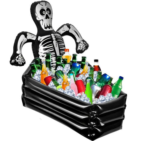 NNETM Giant Inflatable Skeleton Ice Bucket Decoration