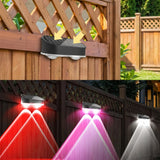 4 Pack Outdoor Solar Wall Lights IP44 Rated Fence